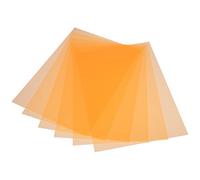 Filtri Luce Colorati A4 Arancia in PVC, Trasparente 6 Pezzi | Teatro e Regolazione Cromatica, Supporto a Esperimenti Ottici, Adatti a Libri, Pagine e Lampade LED