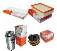 Filtri MAHLE Kraftstoff KC 116 Interno LA 118 Aria LX 935 Olio OX 191D