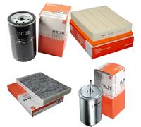 Filtri MAHLE Kraftstoff KL 79, Interno LAK 93, Aria LX 448, Olio OC 38