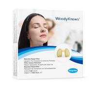 Filtri nasali WoodyKnows Nasclear, per le allergie stagionali e l'inquinamento industriale, per i trasporti pubblici e per la toelettatura (Filtro Nasale, L)