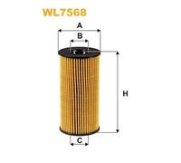WL7568 FILTRO OLIO PER Mercedes Classe A W177 A 180 D 85 KW 116 CV