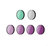 Filtri ottici ND e UV per DJI Action 6 progettati per ridurre al minimo la distorsione e migliorare il contrasto dell'immagine per filmati di livello professionale (set da 6 pezzi)