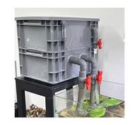 Filtri per acquari Scatola di ricambio dell'acqua, Filtro esterno for acquario a ciclo continuo, 2-4 livelli, for stagni, vasche for pesci, rosso, diverse dimensioni(15.75x11.81x15.35in/40x30x39CM)