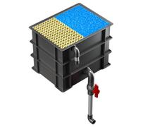 Filtri per acquari Scatola di ricambio dell'acqua, Filtro for acquario a 2/3/4 livelli con scatola girevole for acquario e laghetto, rosso, diverse misure(9.84x7.09x8.27in/25x18x21CM)