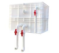 Filtri per acquari Scatola di ricambio dell'acqua, Filtro for laghetto for acquario con scatola di ricambio esterna, senza pompa, senza supporto, bianco, diverse misure(23.62x15.75x17.72in/60x40x45CM)