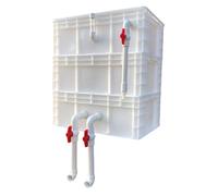Filtri per acquari Scatola di ricambio dell'acqua, Filtro for laghetto for acquario con scatola di ricambio esterna, senza pompa, senza supporto, bianco, diverse misure(23.62x15.75x25.98in/60x40x66CM)