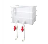 Filtri per acquari Scatola esterna per ricambio de Scatola filtro for acquario a circolazione d'acqua a 3 strati multicolore 25x18x22cm(White)