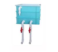 Filtri per acquari Scatola esterna per ricambio de Scatola filtro for acquario a circolazione d'acqua a 3 strati multicolore 25x18x22cm(Green)