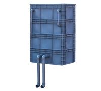 Filtri per acquari Scatola esterna per ricambio de Scatola filtro for acquario esterna con 2-3-4 livelli for il ciclo dell'acqua, rossa, diverse dimensioni(23.62x15.75x35.83in/60x40x91CM)