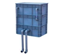 Filtri per acquari Scatola esterna per ricambio de Scatola filtro for acquario esterna con 2-3-4 livelli for il ciclo dell'acqua, rossa, diverse dimensioni(23.62x15.75x27.17in/60x40x69CM)