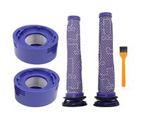 Filtri per Aspirapolvere, Set Pre-post Filtro per Aspirapolvere Filtro Aria Antiparticolato Ad Alta Efficienza con Spazzola di Pulizia per Aspirapolvere V7 V8, 2 Pre-filtri per Aspirapolvere, 2 Post-f