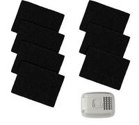 Filtri per bidone del compost, 8 filtri compatibili con Joseph Joseph Joseph Food Waste Caddy, filtri a carbone rettangolari di ricambio per secchio da cucina