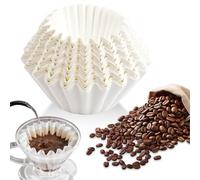 Filtri per Caffè, 80/200 mm, 100 Pezzi, per Macchina da Caffè, Compatibili con Beem, Philips, Cuisinart, Gastroback, Sacchetti Filtro a Cestello Bianco