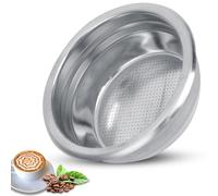 Filtri per caffè in acciaio inossidabile, filtro per caffè riutilizzabile da 58 mm Cestello portafiltro per caffè Cestello per filtro a rete pressurizzato Parti di ricambio per macchina(Double Person)