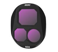 Filtri per DJI Mavic 4 Pro, obiettivo CPL ND UV per drone DJI Mavic 4Pro, filtri in vetro ottico multistrato con rivestimento nano con telaio in alluminio aeronautico per fotografia aerea (ND8)