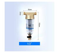 Filtri per l'acqua, 40μm Filtrazione ad alta efficienza Pre-filtro Acqua di rubinetto Famiglia Tutta la casa Centrale 3T Tubo di flusso grande Filtro in ottone for controlavaggio(1)