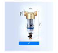 Filtri per l'acqua, 40μm Filtrazione ad alta efficienza Pre-filtro Acqua di rubinetto Famiglia Tutta la casa Centrale 3T Tubo di flusso grande Filtro in ottone for controlavaggio(6)