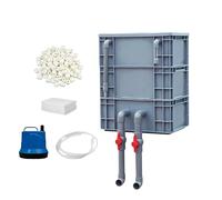 Filtri per pesci per acquari,Scatola Ciclo Acqua A 3 Livelli Pesante Robusto - Kit Pompe E Filtri Per Vasca Acquario Da I Pesci,Per Acque Dolci e Salate, Stagno, Esterno, Giardino, Casa, Uso Commercia