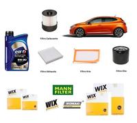 Filtri Tagliando + 5 Litri Olio Elf per Renault Clio IV 1.5 DCi 75 90 110 Hp
