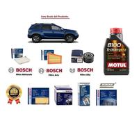 Filtri Tagliando Bosch+ Olio per Dacia Duster Sandero 1.6 77 Kw 105 Hp 2010