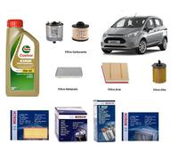 Filtri Tagliando Bosch + Olio per Ford Fiesta 6 VI 1.5 TDCi 55 Kw 75 Hp