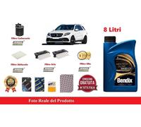 Filtri Tagliando + Olio per Mercedes Classe W166 ML350 BlueTEC 4 Matic 190 Kw