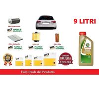 Filtri Tagliando per Audi A6 C6 4F2 2.7 TDi 132 Kw 180 Hp + 9 Litri Olio 5w30