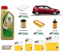 Filtri Tagliando per Bmw 3 E90 E91 320d 120 Kw + 6 Litri Castrol 5w30 motore N47
