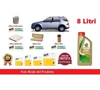 Filtri Tagliando per Mercedes Classe M W163 ML 270 CDI + 8 Litri Olio Castrol