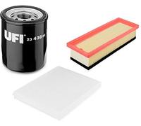 Filtri UFI: Olio 23.438.00 + Aria 30.301.00 + Aria Abitacolo 53.124.00 per Auto
