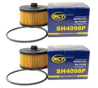 Filtro 2 Pezzo SCT SH4098P per Dacia Dokker Logan MB Citan Renault Kangoo Clio