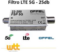 Filtro 5G antenna TV elimina interferenza LTE 5G E21÷48 OFFEL 22-250