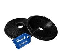 Filtro a carbone, 2 pezzi, ricambio per 902979370-1/9029793701 E3CFP19, anche per Bosch/Siemens 00796390/796390 DHZ5276, diametro 189 mm per cappa aspirante