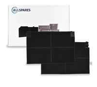 Filtro a carbone AllSpares (2 pezzi) per cappe aspiranti, adatto tra gli altri a
