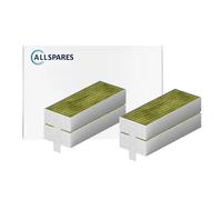 AllSpares CleanAir Plus - Filtro ai carboni attivi (4 pezzi) per cappe aspiranti, adatto per Bosch Neff Gaggenau 17007505 e Siemens HZ9VRCR1 (192 x 75 x 35 mm)