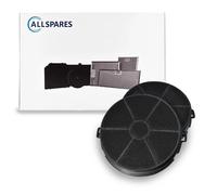 Filtro a carbone AllSpares per cappe aspiranti (2 pezzi) adatto per Faber 112.02