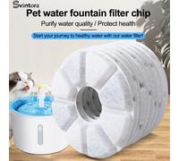 Filtro a carbone attivo di ricambio per fontana potabile per gatti Filtri sostituiti Fiore per distributore di fontane rotonde per cani da compagnia