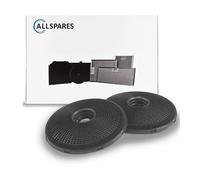 AllSpares Filtro ai carboni attivi (2 pezzi) per cappa aspirante adatto per AEG-Electrolux & Zanussi Type 190 / ECFB02 / ECFBLL01 (diametro 190 mm)