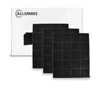Filtro al carbone AllSpares (3 pezzi) per cappe aspiranti adatte per Airforce AF
