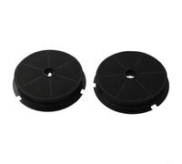 Filtro a carbone attivo rotondo per cappe da cucina per cappe standard rotonde. Dimensioni 190 mm, esterno 180 mm, interno 34 mm altezza (confezione da 2)