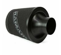 Filtro a cono base in alluminio grande nero collo universale Ramair JS-107-BK...