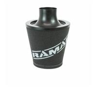 Filtro a cono con base in alluminio nera con collo universale Ramair...