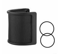 Filtro a forma di U per la registrazione di microfoni per gestire l'accumulo di pressione dell'aria e prevenire il sovraccarico del diaframma in close-miking (nero)