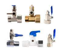 Filtro a osmosi inversa for purificatore d'acqua, interruttore di ingresso dell'acqua a tre vie, utilizzato for gruppo valvola di deviazione da 1/2" a 1/4" 3/8"(1I4 Quick coupling)