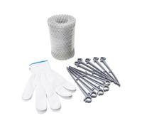 Filtro a rete per grondaie in acciaio resistente per la prevenzione degli intasamenti e per tutte le condizioni atmosferiche, rete di prevenzione dei detriti