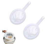 Filtro A Rete Ultrafine, Filtro A Rete Fine Premium, Filtro Per Alimenti da Cucina, Colino A Rete in Nylon con Manico Antiscivolo Per Filtrare Caffè, Vino (400 Mesh)