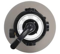 vidaXL Filtro a Sabbia per Piscine Valvola a 4 Posizioni Grigio 350 mm