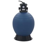 Filtro a Sabbia per Piscine Valvola a 6 Posizioni Blu 560 mm