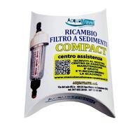 FILTRO A SEDIMENTI PER ACQUA CAMPER RICAMBIO COMPACT 10" 5 MICRON FILTRAZIONE