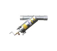 Filtro a spazzola manuale 4" F zincato con calza acciaio inox